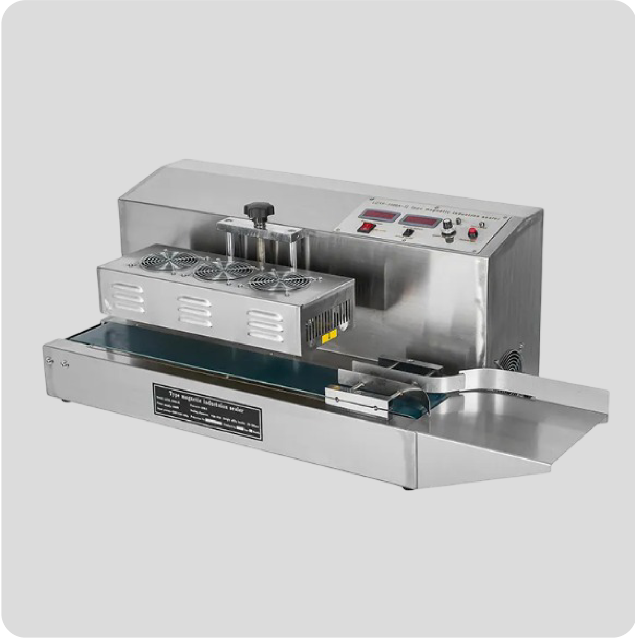 Selladora por inducción continua para tapas con liner de aluminio